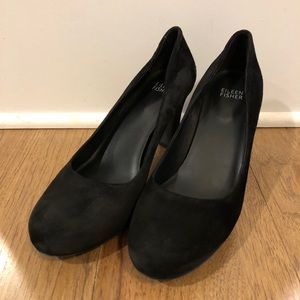 Eileen Fisher Black Suede Pure Pumps